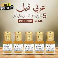 Deal Of 5 Long Lasting Attar for Unisex