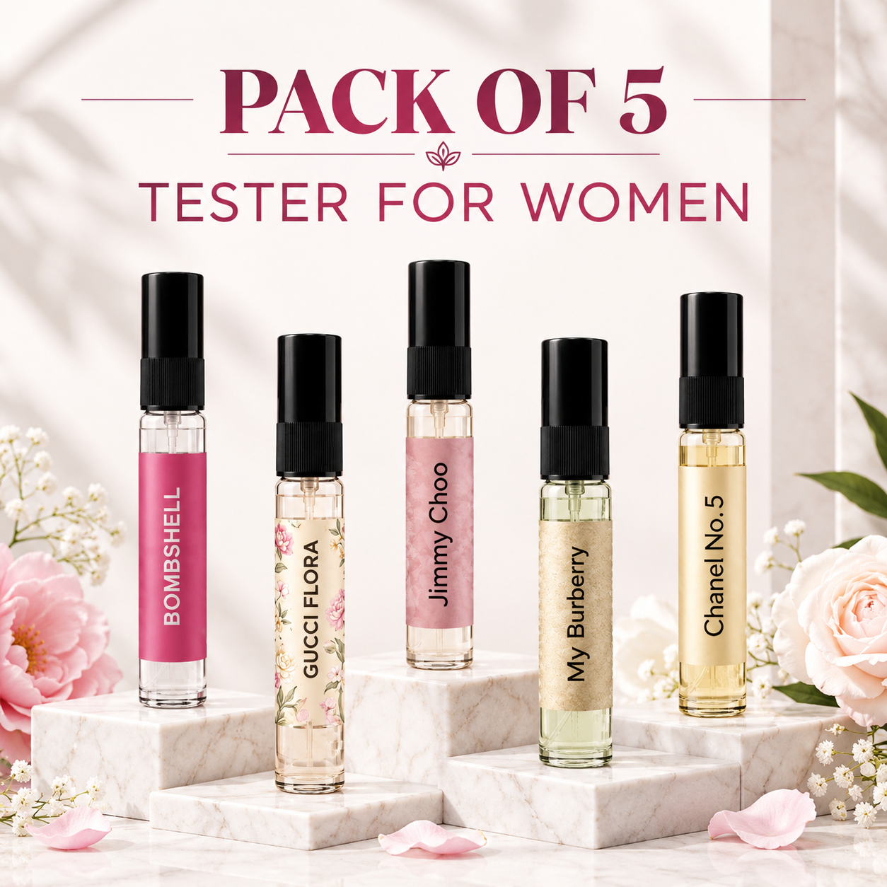 Pack Of 5 Women tester